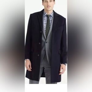 J. Crew Ludlow Wool Cashmere Topcoat 36 S AA149 Looks New